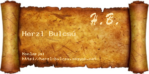 Herzl Bulcsú névjegykártya