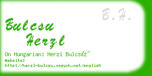 bulcsu herzl business card